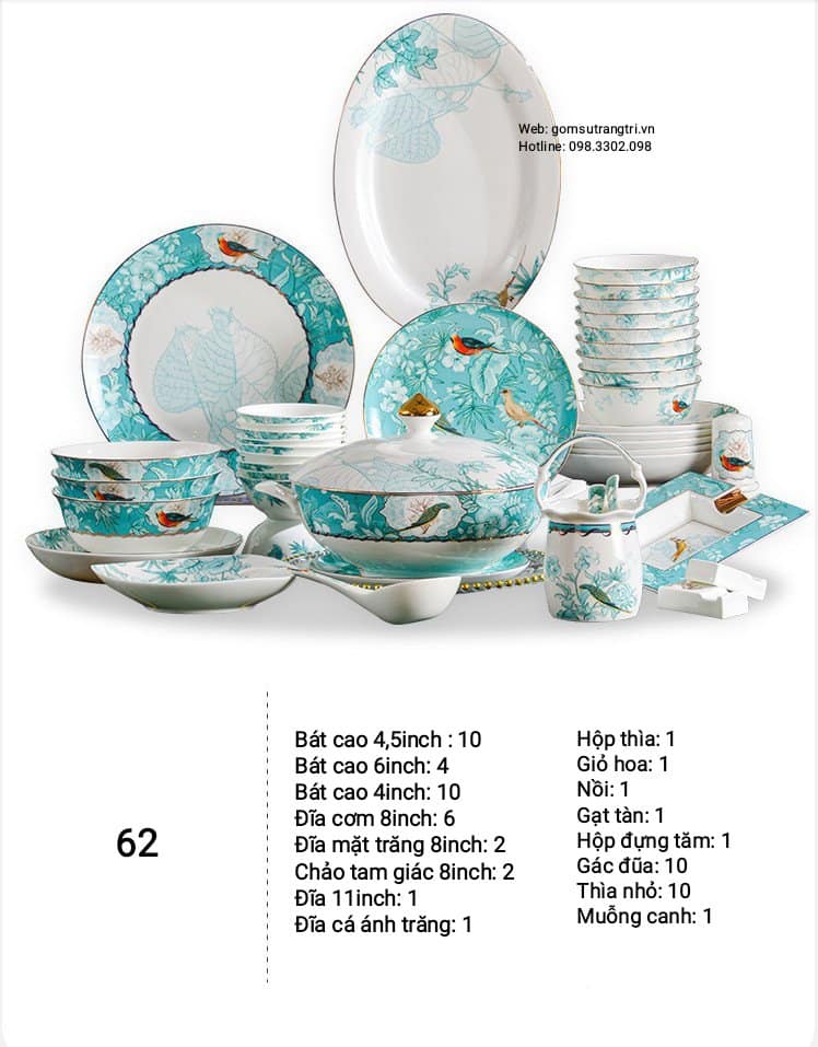BỘ BÁT ĂN CAO CẤP - VIÊN MÃN